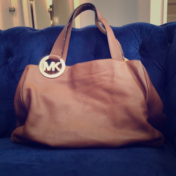Michael Kors Brown Leather Bag - Picture 1 of 3